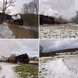 Winterliche Selketalbahn