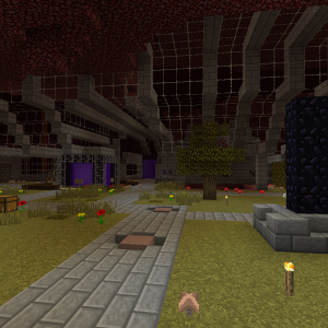 Netherhub vor dem Bahnhof