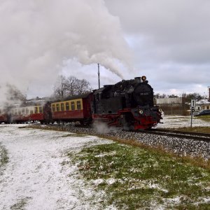 Ausfahrt aus dem Bahnhof Gernrode