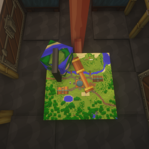 Eine Karte gibt es sogar auch