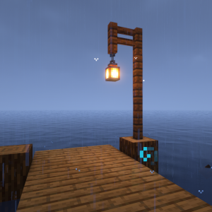 Fishing Hut Pier By Rain