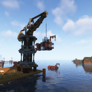 Kran im Hafen von Edurus