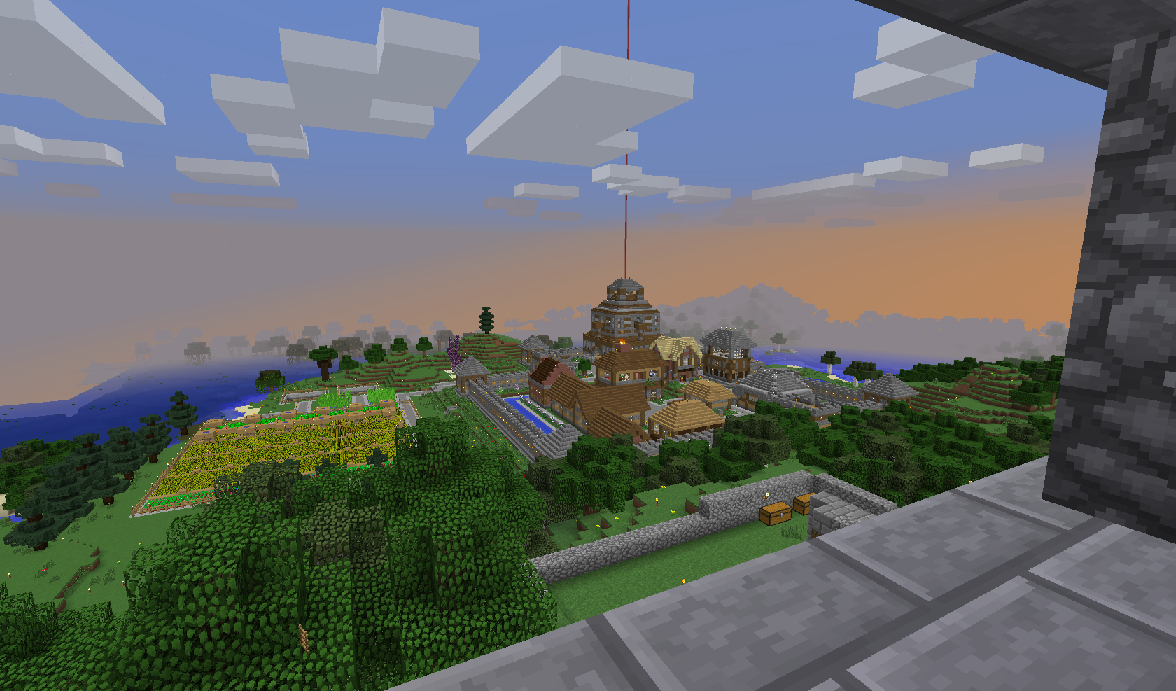 Ausblick auf Goldhall