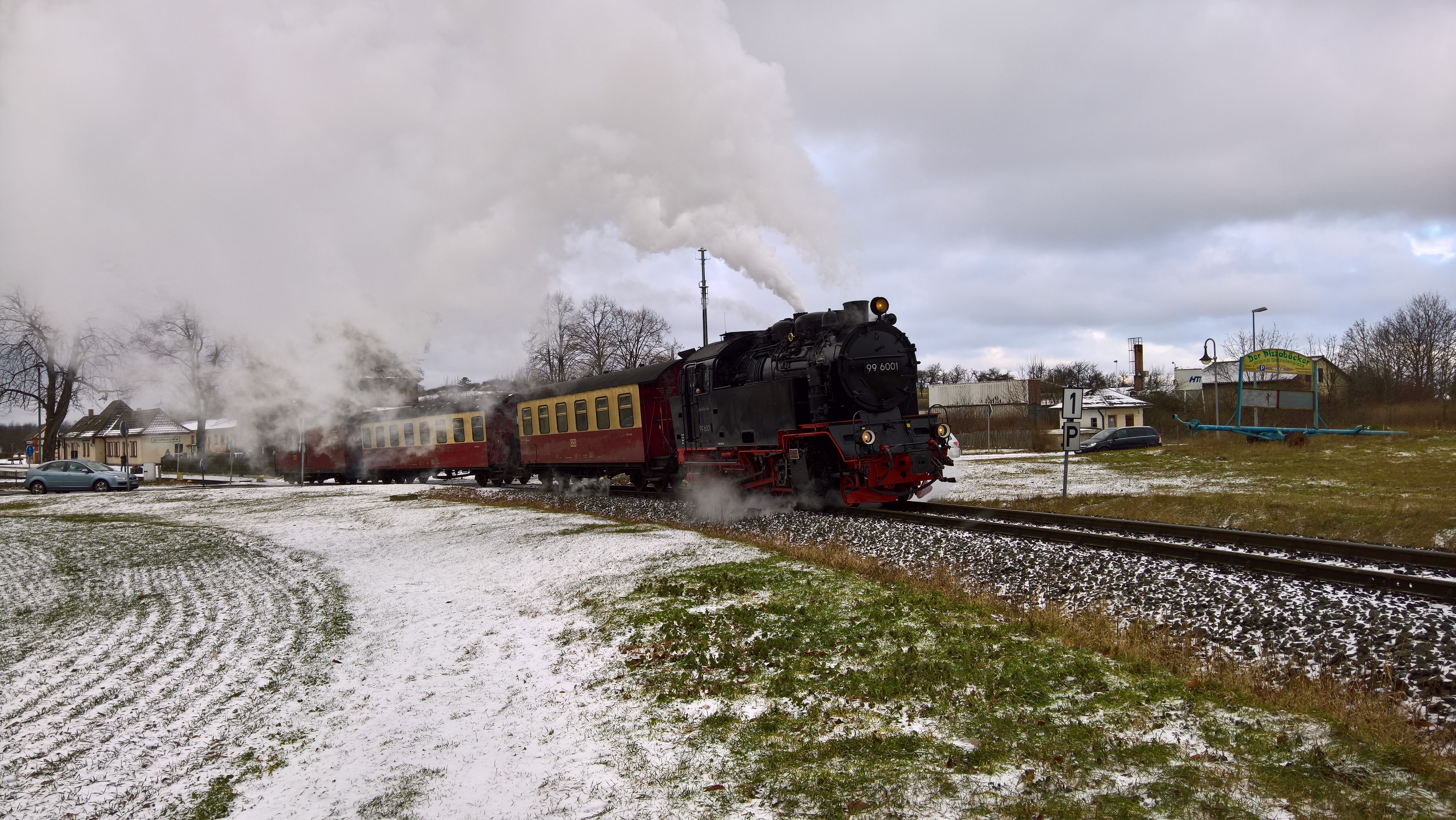 Ausfahrt aus dem Bahnhof Gernrode