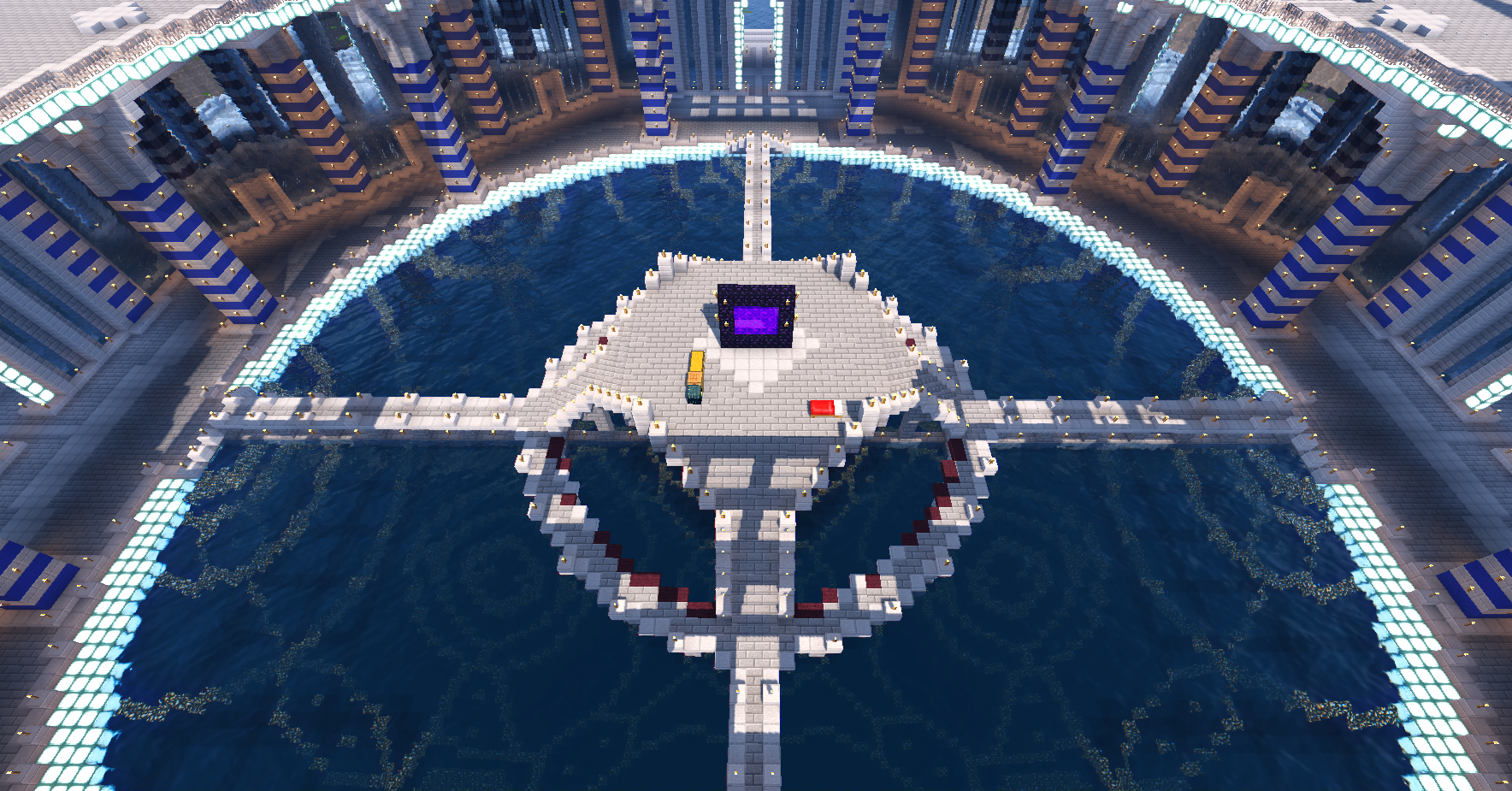 Die Wasserhalbkugel.