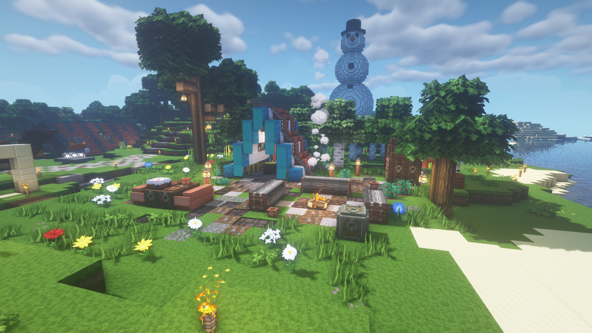 Ein kleines Zelt für einen kleinen Spawn bei Tag