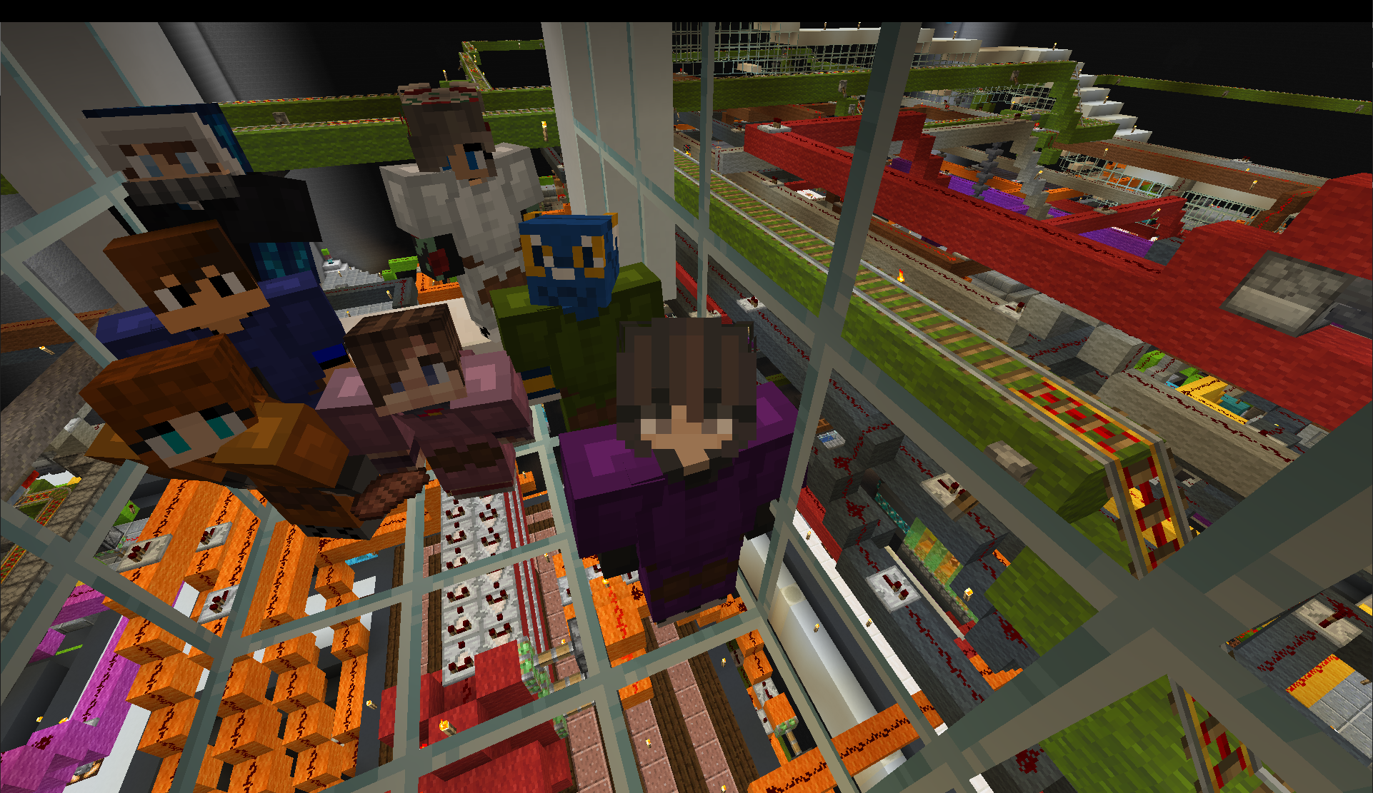 Gruppenbild: Gang über dem Redstone