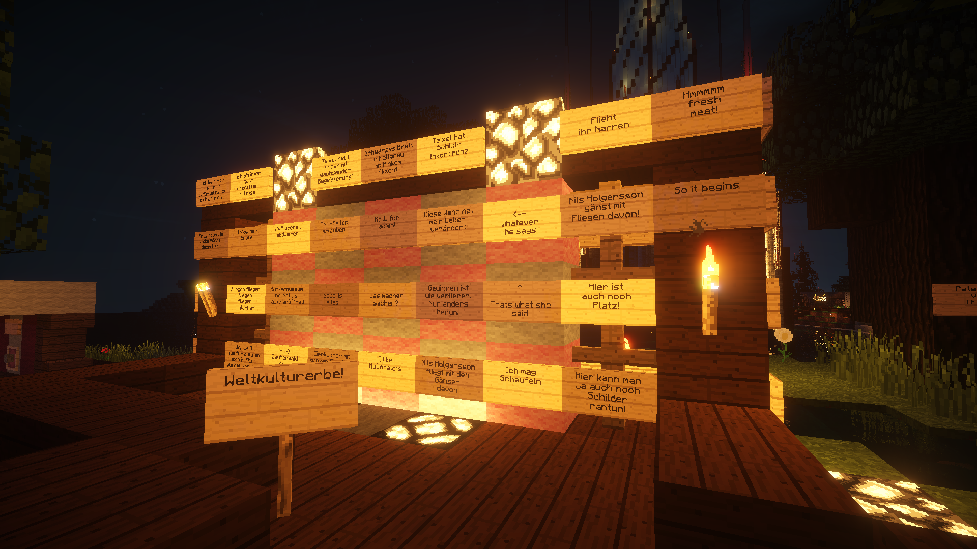 Klassischer Schilderwald