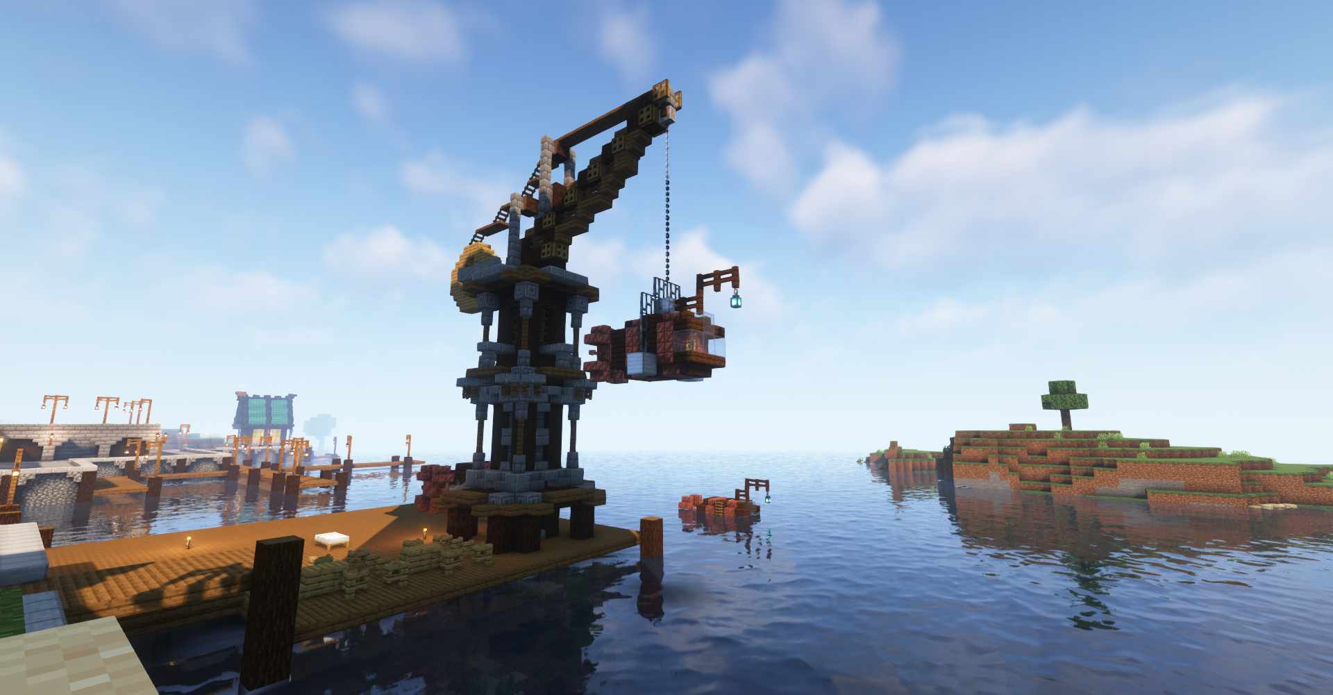 Kran im Hafen von Edurus