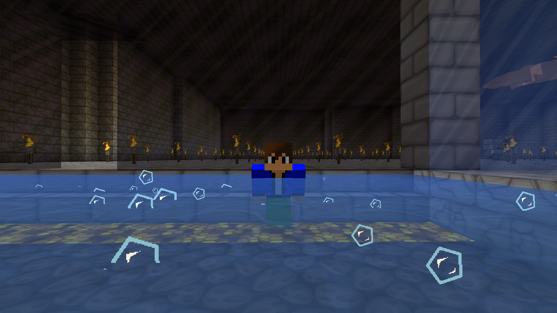 Noch nicht viel an Deko, aber der Whirlpool läuft!