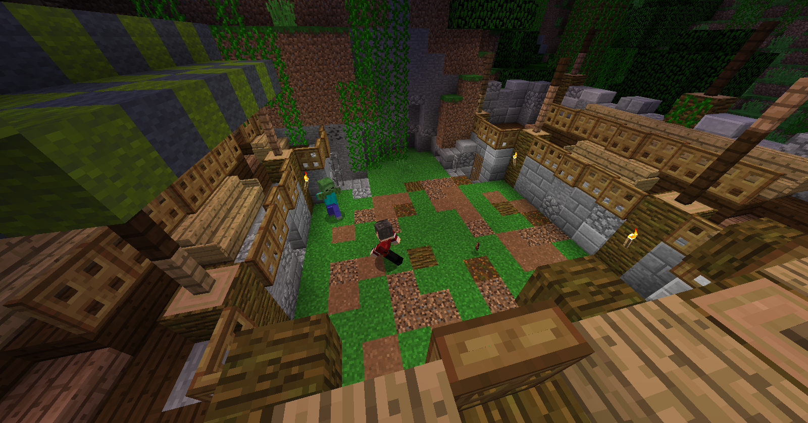 Oceda der Graue wie er seinen Gegner bezwingt