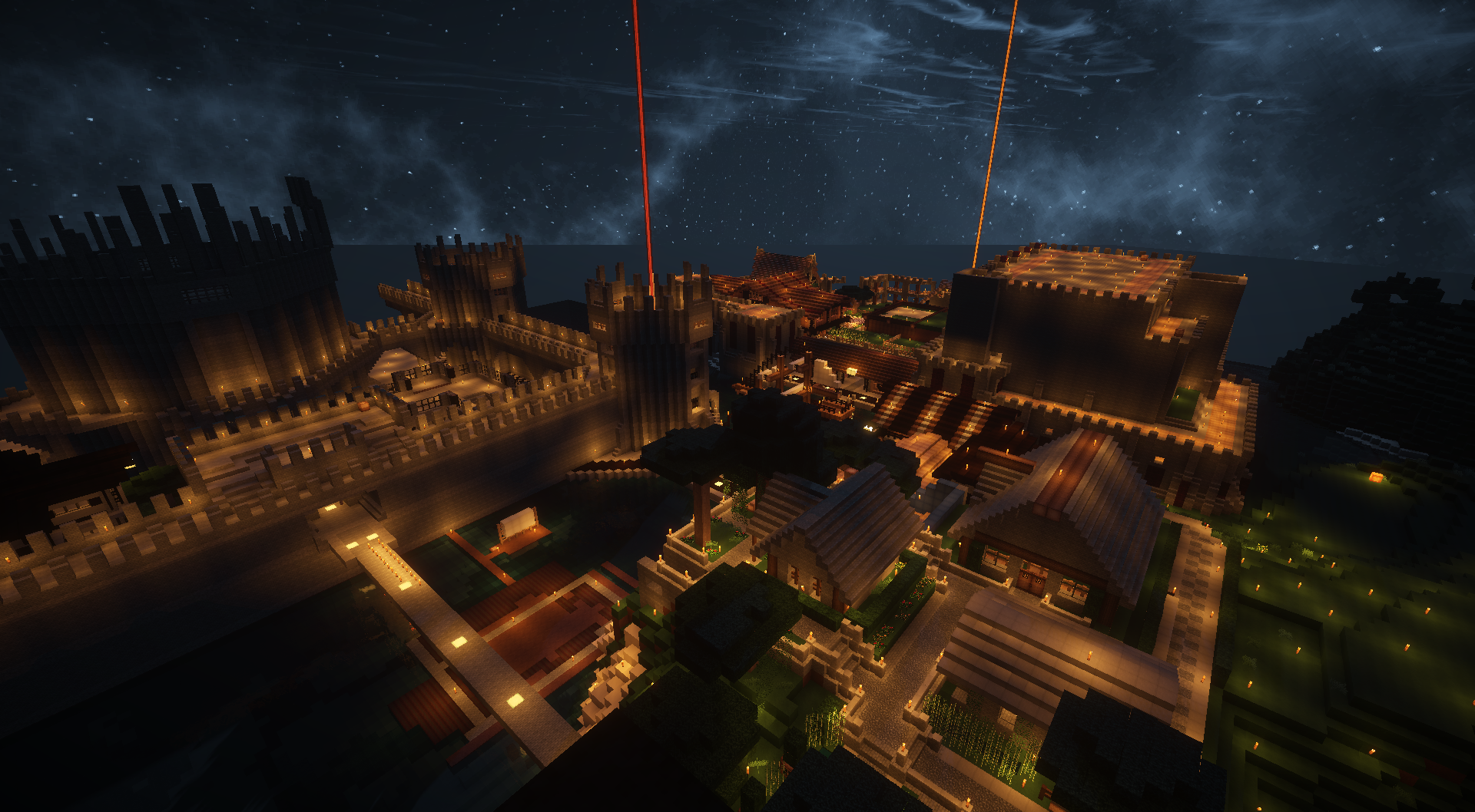 Screenshot von Elfmorgen's Leuchtturm auf die Burgen von CrackStyleZz und Gorlete