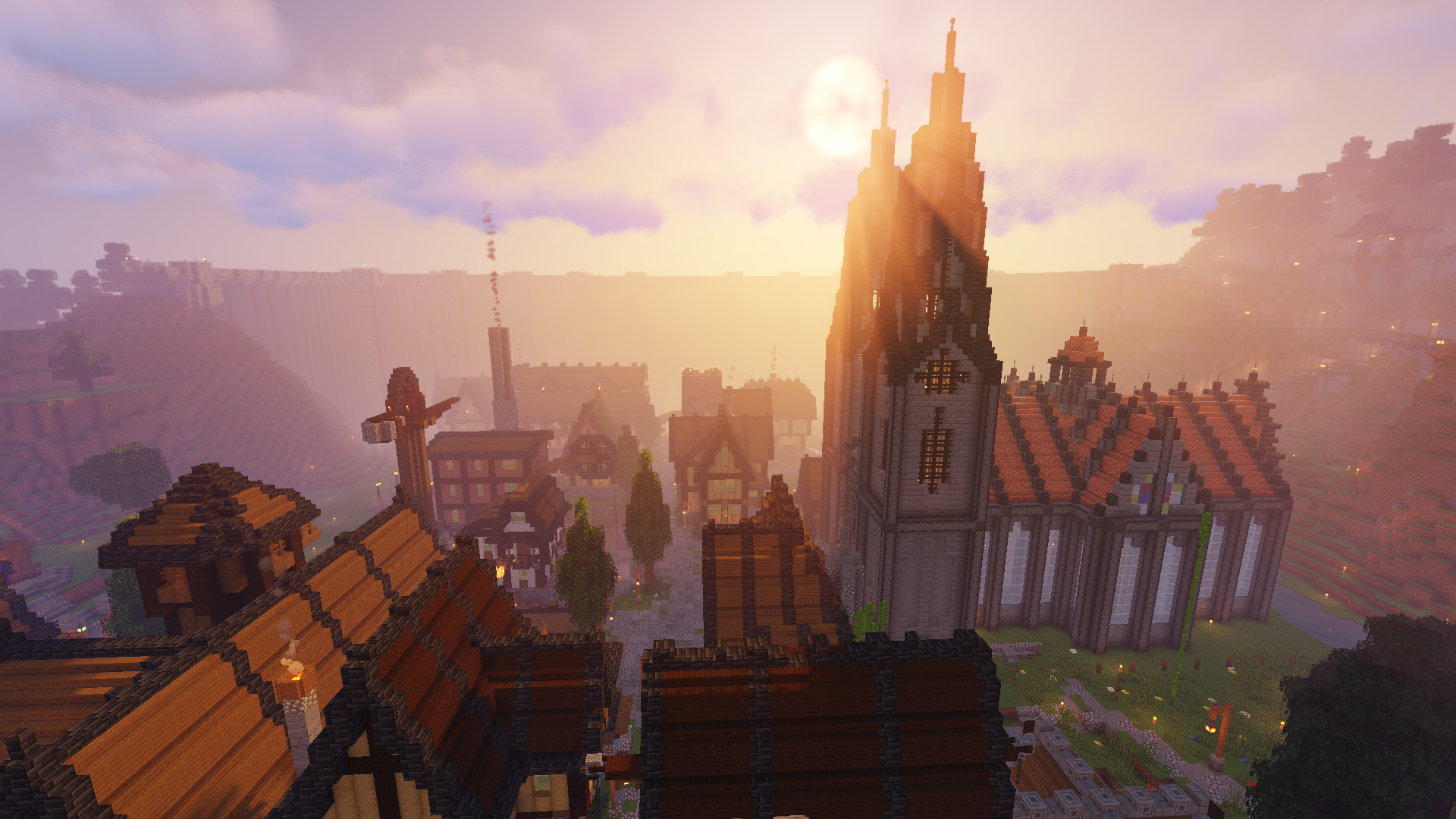 View of the inner City from on of the Castletowers